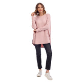 Libba Blush Swing Hem Top