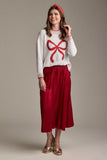 Red Wilder Sweater with Bow