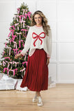 Red Wilder Sweater with Bow