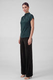 Emerald Green Mock Neck Top