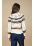 Fair Isle Button Down Knit Cardigan