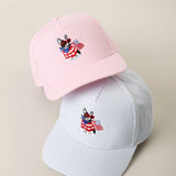 French Bulldog USA Seersucker Hat