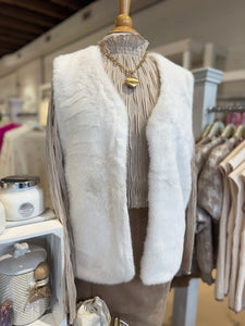 White Soft Fur Vest