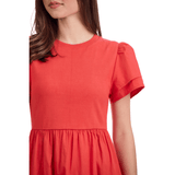 Red Patton T-Shirt Midi Dress