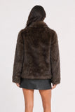 Dark Brown Fur Jacket