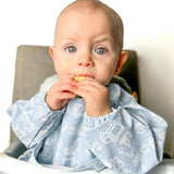 The Grayson Long Sleeve Bib - Construction - Powder Blue