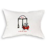 Bulldog with Arches: Dishtowel