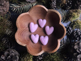 Felted Wool Heart: Snowberry White