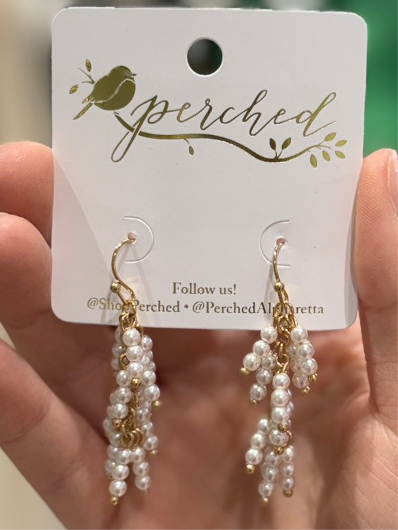Pearl Multi Dangle Earrings