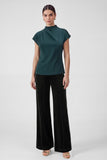 Emerald Green Mock Neck Top