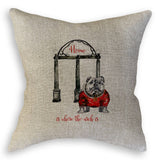Bulldog with Arches: Dishtowel
