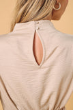 Hunter Green Twist Mock Neck Tank