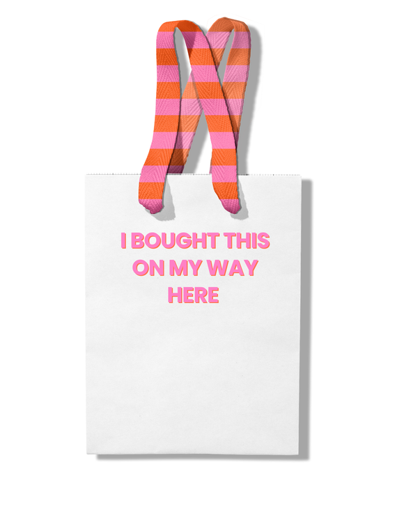 Paper Gift Bag | bought this on my way here
