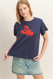 Navy Lobster Tee