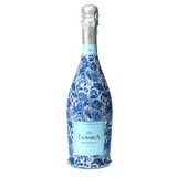 Blue Porcelain Roses Prosecco Bottle Wrap