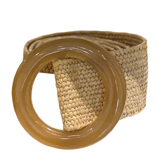 Acrylic Belt Buckle Elastic Belt