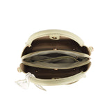 Taupe Buckey Bag with Scarf Detail