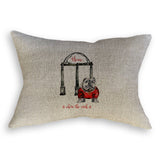 Bulldog with Arches: Dishtowel