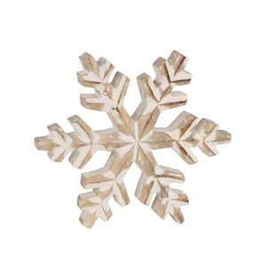 7"Dia Mangowood Snowflake