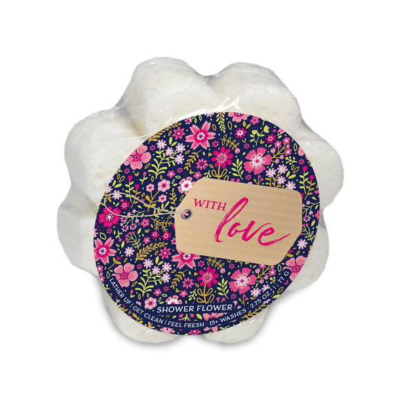 Soap In A Sponge - With Love Flower