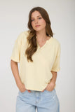 Butter Yellow Short Sleeve Top