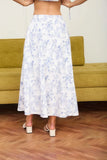 Floral Toile Sleeveless Top & Skirt Set
