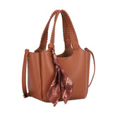 Lulu Bag With Scarf: Brown