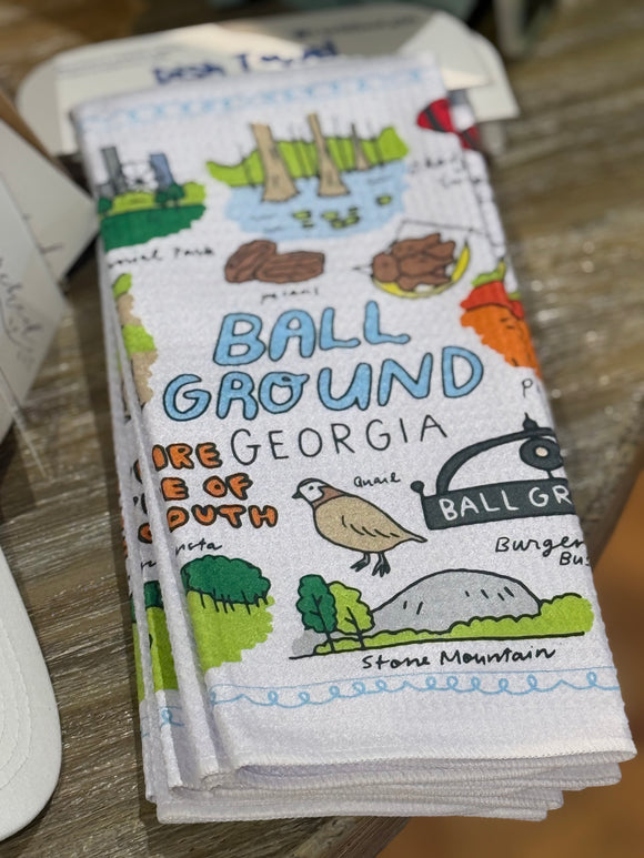 Ball Ground Georgia Icon Dish Towel