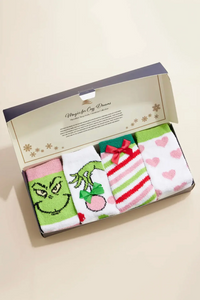 Grinch Sock Set of 4