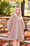 Brown Stripe Dress