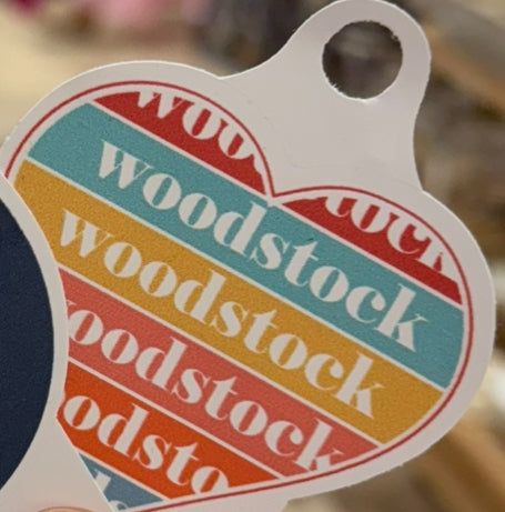Woodstock, GA Repeat Heart Sticker