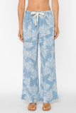 Chambray Pull On Palm Pant