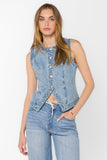 Ardel Blue Denim Vest
