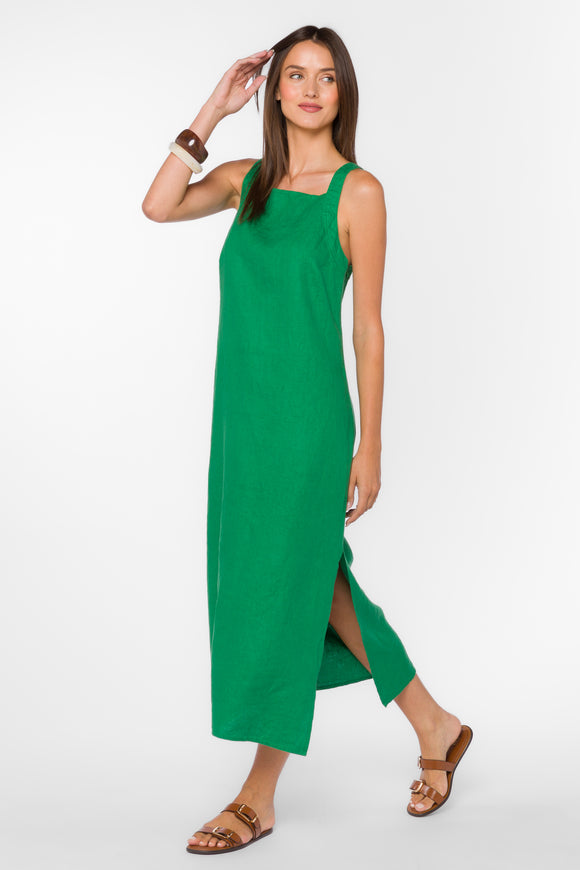 green emerald velvet dress Ashanti main image 1