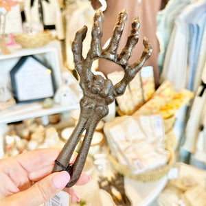 Cast Iron Skeleton Arm Bottle Opener