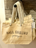 Ball Ground Rope Handle Tote Bag