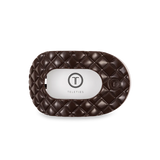 Truly Taupe Quilted Medium Round Hair Clip