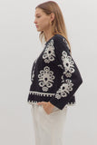 Black & White Pattern Sweater