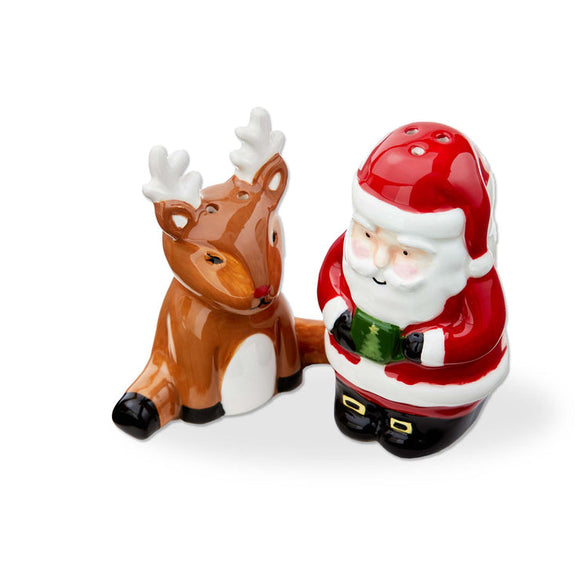 Santa & Reindeer Salt & Pepper Shaker Set