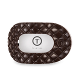 Truly Taupe Quilted Large Round Hair Clip