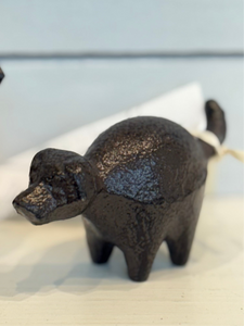 Cast Iron Dog Sitter/ Ring Holder