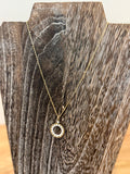 Pearl Open Disc Necklace