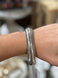 Silver Snake Chain Bangle