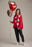 Red Valentine Sparkle Sweatshirt - One Size