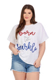 One Size - Born to Sparkle 4th of July Sparkle Top