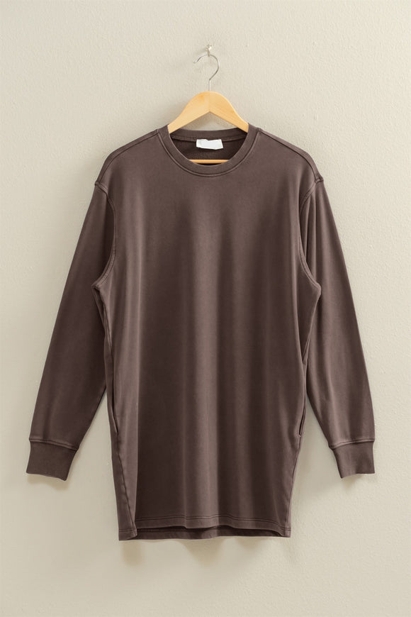 Dark Brown Comfy Sweater Dress