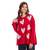 Red Valentine Sparkle Sweatshirt - One Size