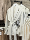 Grey Tie Belted Sweater Cardigan