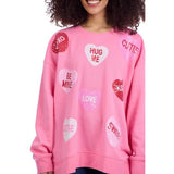 Pink Valentine Sparkle Sweatshirt - One size