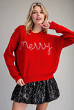 Red Candy Cane Merry Sweater